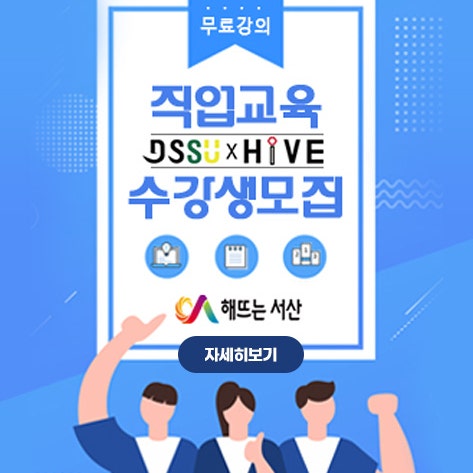 DSSU HiVE 프로그램 수강생모집 : 네이버 블로그
