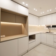 사하구 인테리어 가락 타운 31평형 주백색으로 물든 아파트 완료 후기