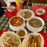 보라카이 스테이션 3 맛집 : 술루프라자(Sulu Plaza)/소고기 쌀국수, 똠얌꿍(면 추가), 소고기 볶음밥, 쏨땀, 사태