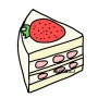 [손그림 그리기]딸기케이크 그리기