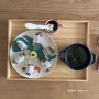 초등아침밥 일주일식단 한입초밥,삼각김밥,계란국,미역국,한입그릭요거트