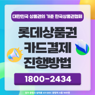 롯데상품권 카드결제 진행방법 모색하기