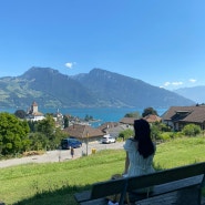 8월 스위스 슈피츠 spiez : 체르마트 가는길에 스위스패스로 슈피츠성 구경하기