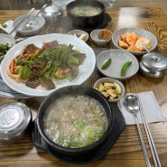 [제주시 애월읍 한입먹고 기절. 창도름(막창)국밥 대대찐맛집 : 노형한빛식당] 제주도민 로컬 향토음식. 도토리묵무침필수⭐⭐