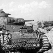 독소전쟁 초기 벨라루스 부이니슈키(Buinichsky) 평원에서 파괴된 독일 3호 전차