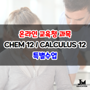 대면으로 진행하는 온라인 교육청 CHE12 & CAL12 특별수업