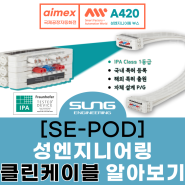 [SE-POD] 성엔지니어링 클린 케이블, 저분진 저마모 클린룸 케이블 SE-POD 알아보기! (AW2024 / Clean Cable)
