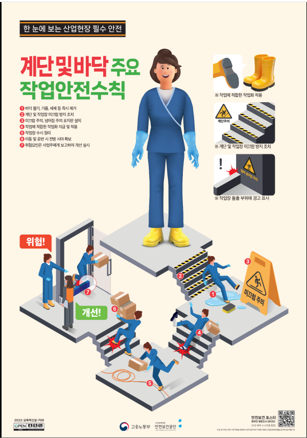 계단 및 바닥 주요 작업 안전 수칙 : 네이버 블로그
