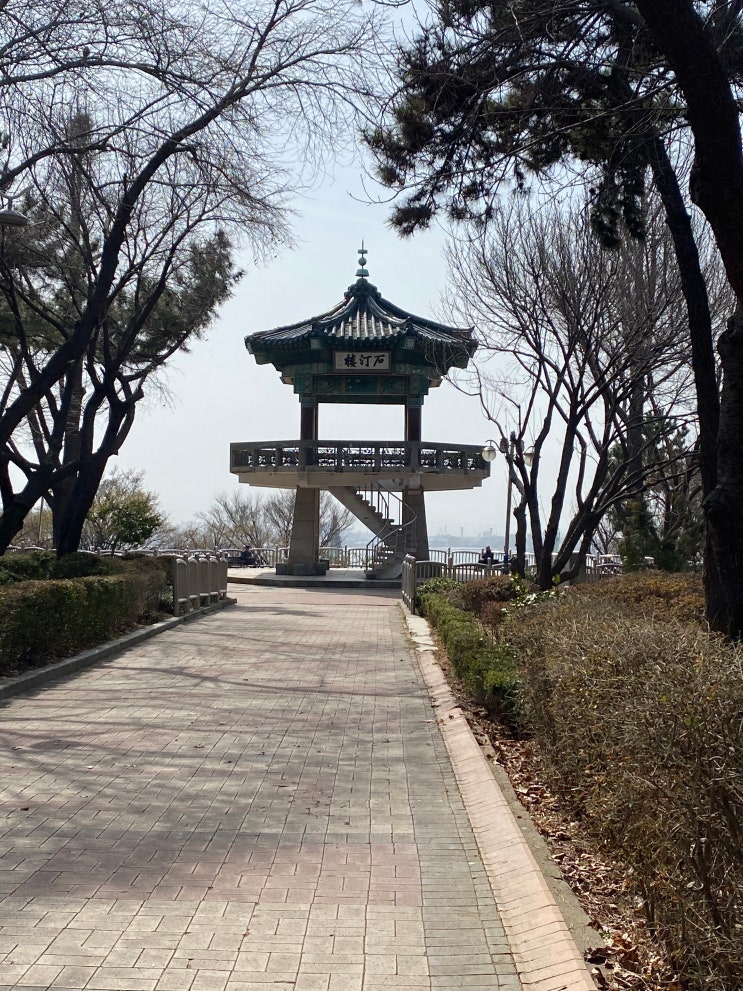 인천 여행 자유 공원 석정루 바다뷰 전망대