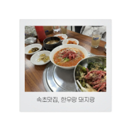 [속초맛집] 속초에서 즐기는 이색 메뉴! 한우 물회를 들어보셨나요?! 가족식사 하기 좋은 곳! - 한우랑 돼지랑 (조양동 소고기, 조양동 고기집, 조양동 한우, 조양동 한우맛집)