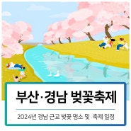 부산/양산/경남근교 벚꽃 명소, 축제 일정 총정리