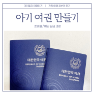 아기 여권 만들기 (여권사진 준비부터 발급까지)
