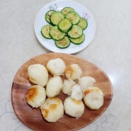 간단한 현미채식밥상 - 비건김밥, 야채찜, 감자, 호박