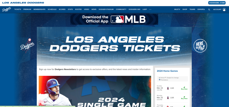 [정보] MLB 공식 사이트에서 MLB 티켓 예매하기 ⚾️ : 네이버 블로그
