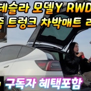 테슬라 모델Y RWD 피오제이 차박트렁크매트