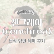 W. 헤어메이크업 : 겐그레아 신부 본식 헤어 후기 (로우번)