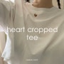 (3/20 02:00pm 오픈) Heart Cropped Tee / MABLING MADE (하트크롭티/마블링메이드)