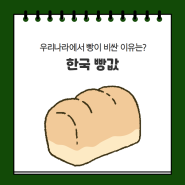 한국 빵값 비싼 이유, 우리나라 빵 가격 세계 몇위일까?