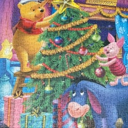 재밌는 취미생활 곰돌이 푸우와 함께하는 크리스마스 퍼즐 1000조각 맞추기