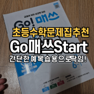 초등수학문제집 Go매쓰 start 난이도 고매쓰 앱도 활용가능! 초등홈스쿨링 내돈내산찐후기