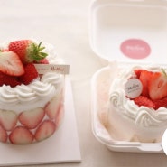 초미니 딸기케이크 2종 비교