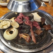 김포 소고기갈비살 구이전문점 봉구네 고기집에서 식물원카페 글린공원까지 달리다