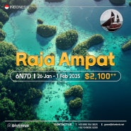 2025 - 라자암팟(Raja Ampat) SEAMORE PAPUA 리브어보드 6박7일 설날 다이빙투어(2025.01.26~02.01)