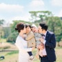 수원 광교에서 가까운 공원에서 돌 촬영 가족사진
