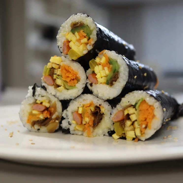 김밥 만들기, 식비 절약, 우엉조림 활용하기 : 네이버 블로그