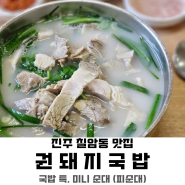 [진주 칠암동 맛집] 권돼지국밥｜과기대, 경상대 국밥(특, 미니 순대)