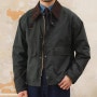 [ 위스커 ] 남자 남성 바람막이 자켓 재킷 숏 짧은 오일 워싱 코팅 골덴 카라 캐주얼 클래식 방수 봄 가을 간절기 인기