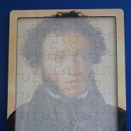 교육용 목재퍼즐제작,3T, 6T 두꺼운 퍼즐조각, 알렉산드르 푸시킨 퍼즐