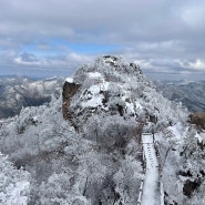 문경 대야산 눈꽃산행 / 등산코스 - 쉽지않았던 겨울등산