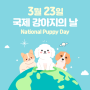 3월 23일, 국제 강아지의 날을 축하합니다.