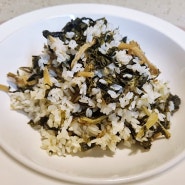 시래기밥 만들기 무청시래기밥 양념장 전기밥솥 시래기나물밥