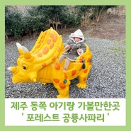 아기랑 가볼만한 제주 동쪽 여행코스 추천 포레스트 공룡사파리