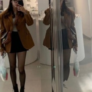 환승연애2 이나연 인스타 사복패션 오버숄더 브라운 자켓 어디꺼?