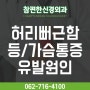 등 통증, 허리 뻐근함, 가슴통증을 유발하는 질환은? :: 광주 신경외과 전문의 :: 광주광역시 화정동 참편한신경외과