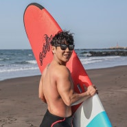 제주도 서핑 초보가 즐기기 좋은 서핑스팟 삼양해수욕장 서프앤조이