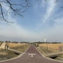 한강 자전거 코스: 한강에서 상암 하늘공원 가는 법 · 하늘공원 3월 봄 꽃구경/ 망원초록길로 망원시장 가는 법