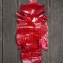 빨간색 유광 악어가죽 (cherry red crocodile leather)