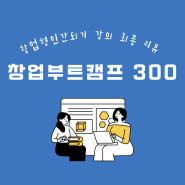 창업부트캠프 300 선행과정 최종 리뷰