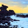 용담동 해안에 자리 잡고 있는 자연 경관 제주도의 용두암 주차 ꑑ