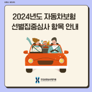 2024년도 자동차보험 선별집중심사 항목 안내