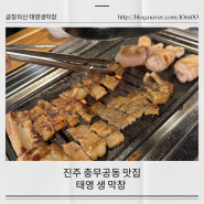 진주 충무공동 맛집 : 태영생막창 (고기 맛집 인정)