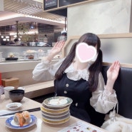 시마스시, 대전 롯데백화점 푸드코트에서 회전초밥 먹고 왔어요~ 근데 너무 비쌈