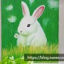 귀여운 토끼그리기 모브화실의 아크릴화! 대전 취미미술, 그림배우기는 모브작업실에서 차근차근 배워요