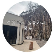 경상북도 청송 얼음골 계곡 빙벽뷰 카페 폭포 (3월 방문)