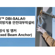 H빔 철골구조물 고소현장 추락방지를 위한 필수 안전대 부착설비 | 3M™ DBI-SALA® 고정식 빔 앵커