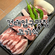 [건대고깃집｜건대입구맛집] 육즙 가득 부드러운 돼지고기 맛집, 고기석 :)